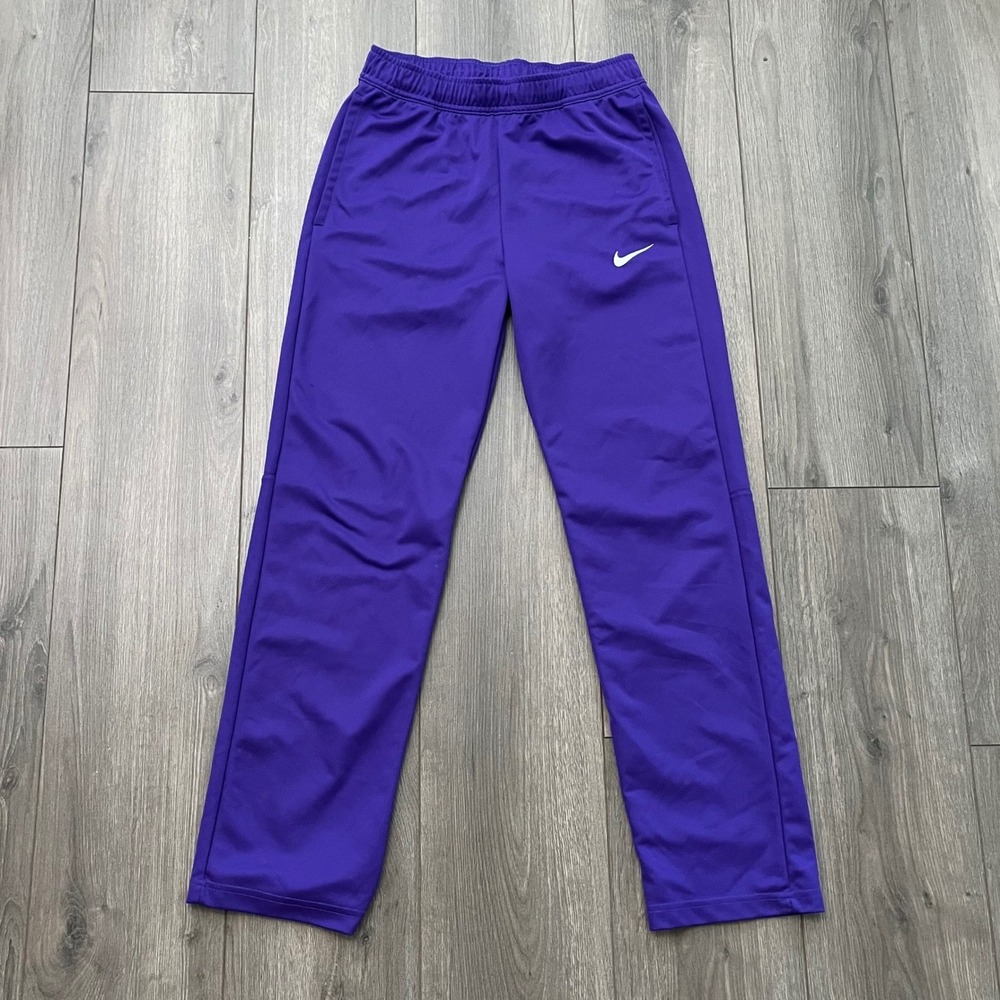 Nike Dri-FIT Purple Straight Leg Track Pants Womens Small